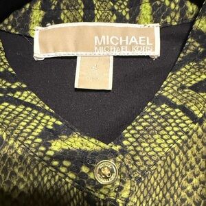 Michael Kors Green Snake Print Jumpsuit